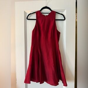 Staud Red Mini Dress